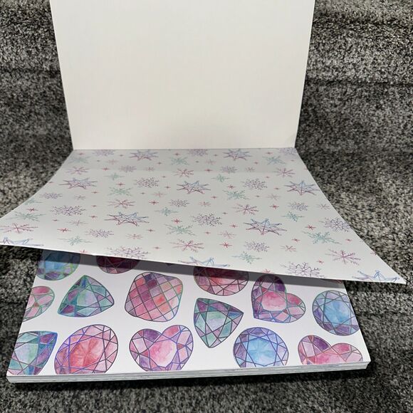 PRISM MAGIC Winter Snowflakes Metallic Accent 12x12" Paper Pad 48 pages/sheets - Picture 5 of 6